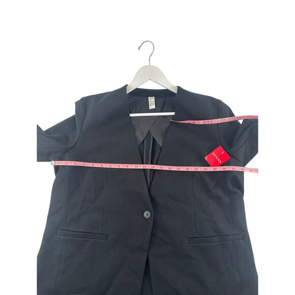 Spanx Women's Classic Black Perfect Collarless Blazer Size L - Picture 7 of 10